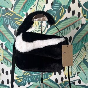 Nike Adjustable Faux Fur Crossbody Bag - NWT